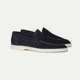 Classic Suede Loafer Navy Blue